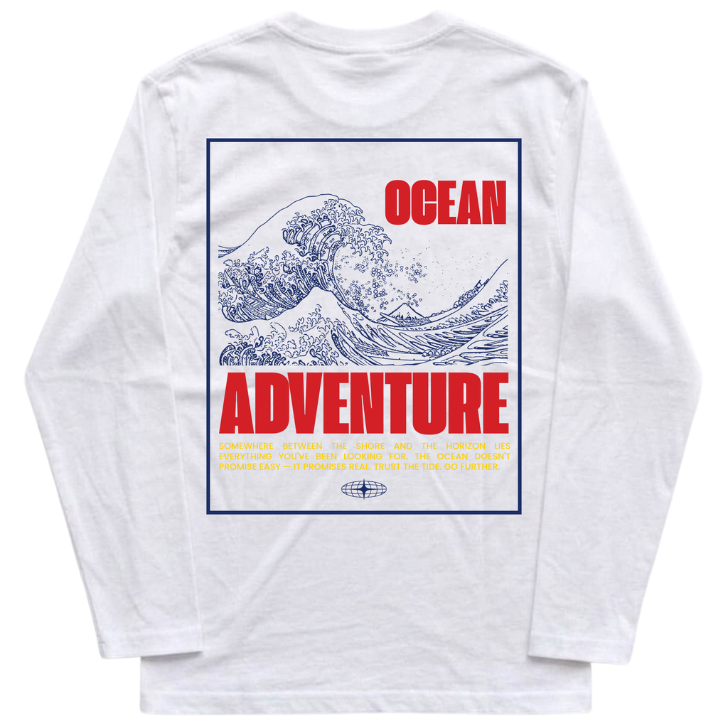 Ocean Adventure Long Sleeve Tee - Gray (additional view)