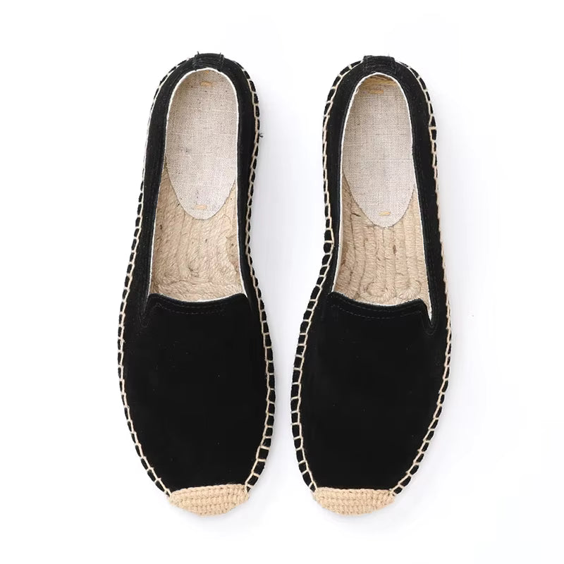 Todo Espadrilles Smoking Flats - Suede Leather