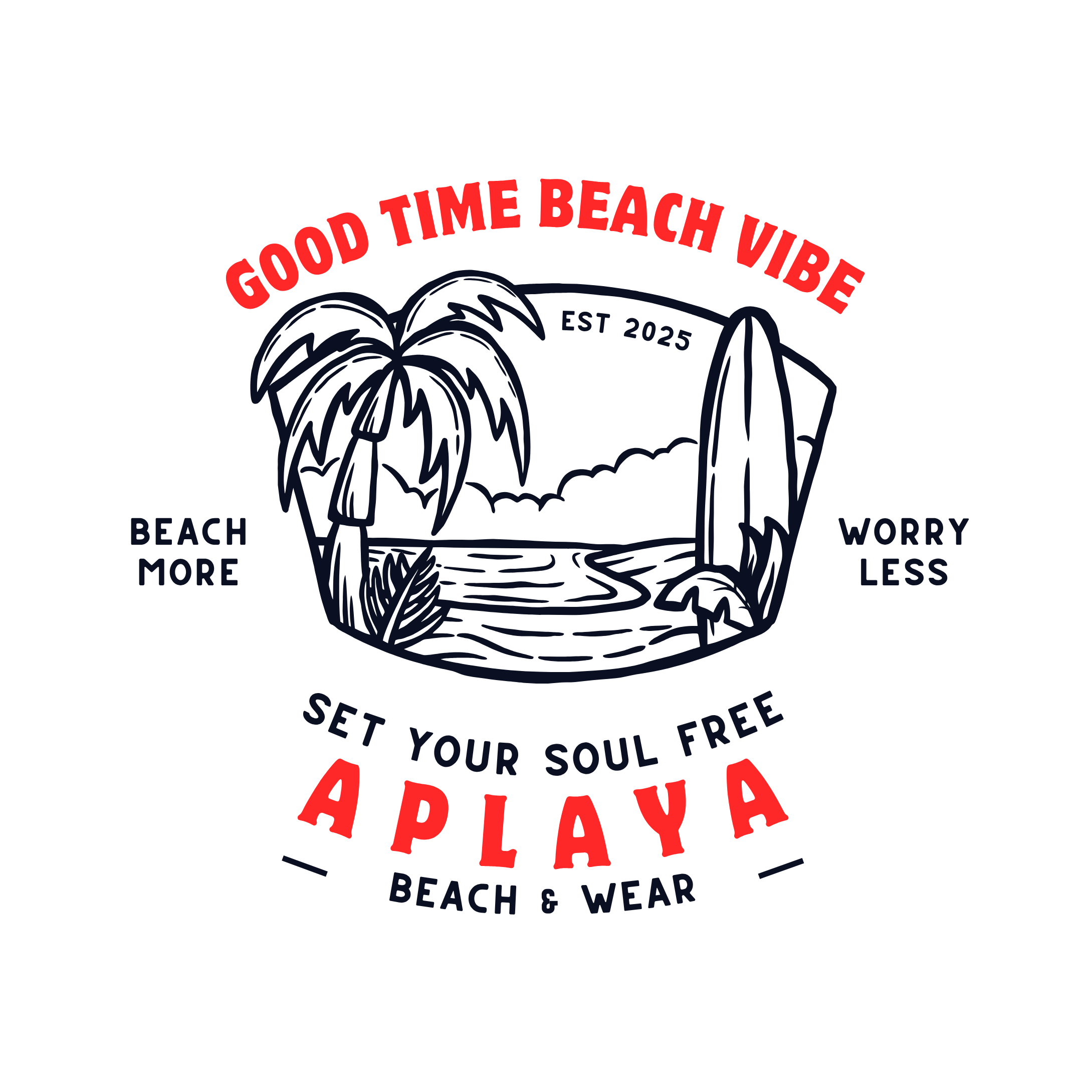 Good Time Beach Vibe Tee - Regular Fit