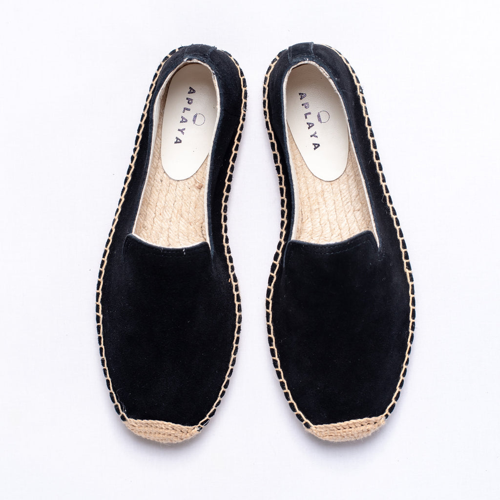 Todoo Smoking Espadrille - Black Suede