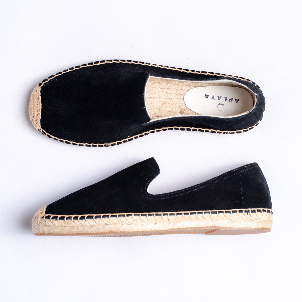 Todoo Smoking Espadrille - Black Suede
