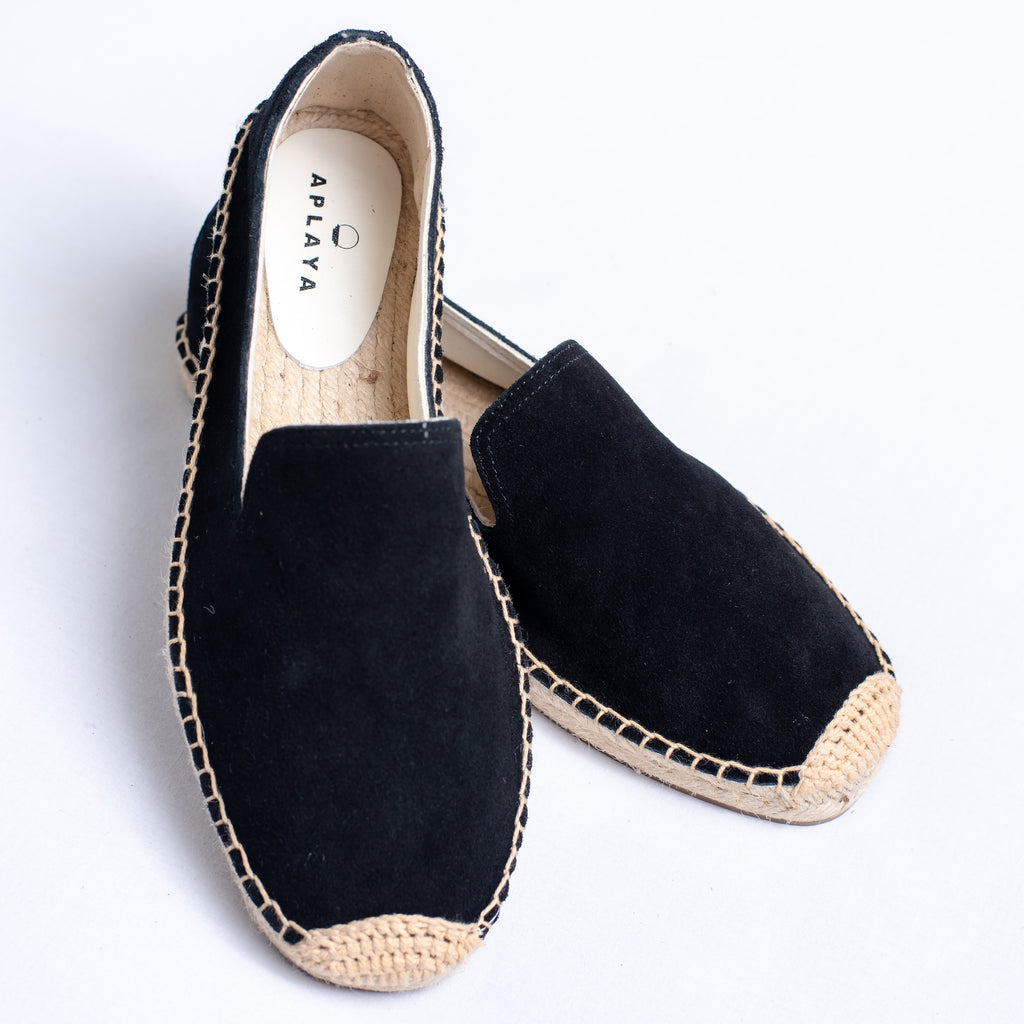 Todoo Smoking Espadrille - Black Suede