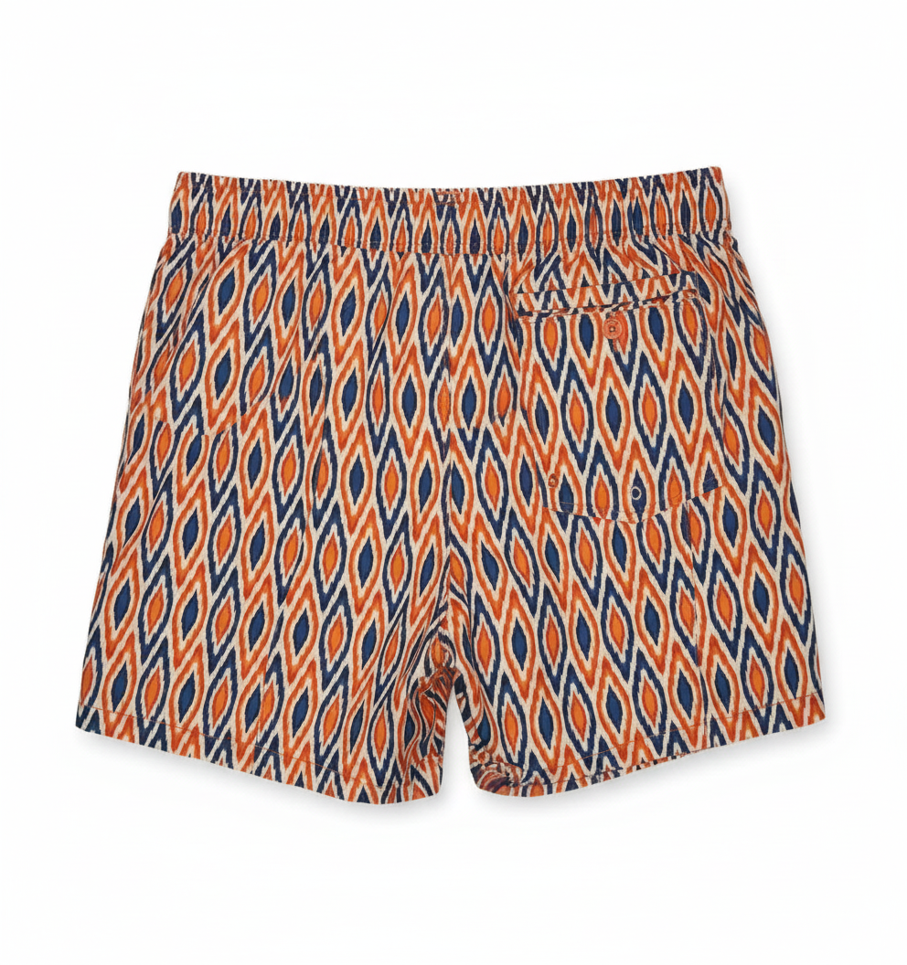 Ikat shorts back view