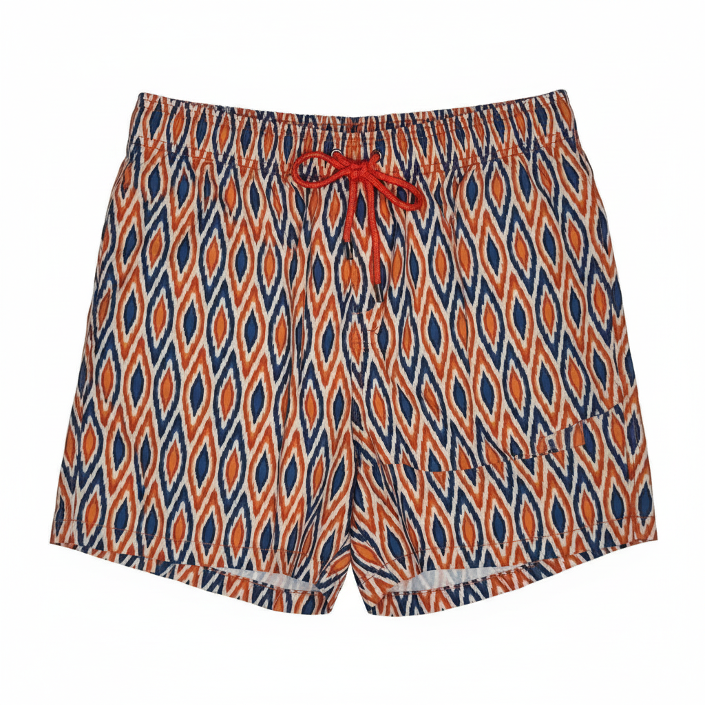 Ikat shorts front view