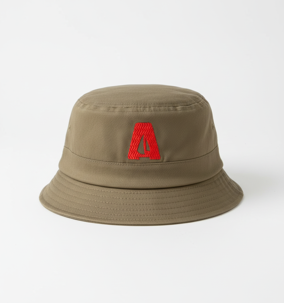 Khaki hat front view
