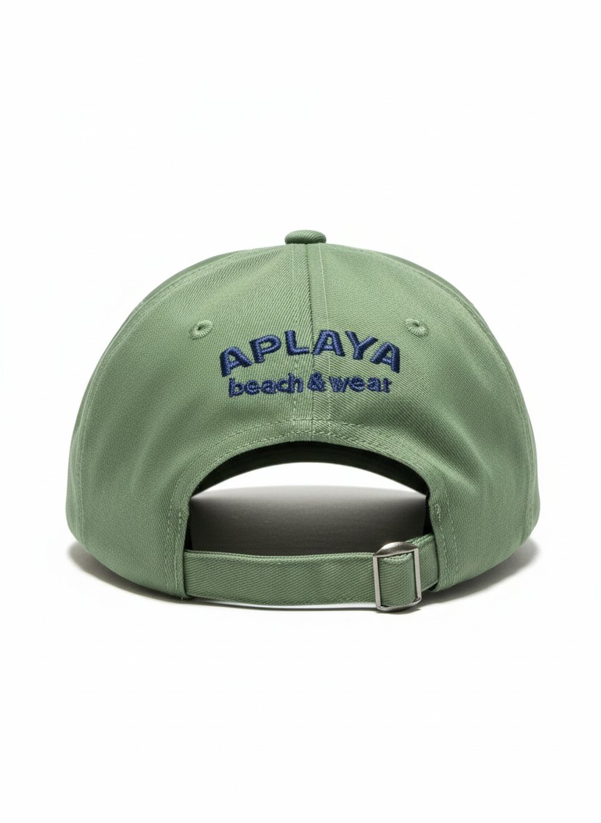 Olive Green Cap Back View